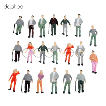 

dophee Model colorful People Painted Model Train People Figures Scale 1:42 1:150 1:300 Miniatures Micro Landscape Decoration