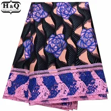 Горячая Анкара хлопок воск 6 ярдов/шт красивый нигерийский гипюр воск кружева вышитые кружева высокого качества для вечерние платья кружева