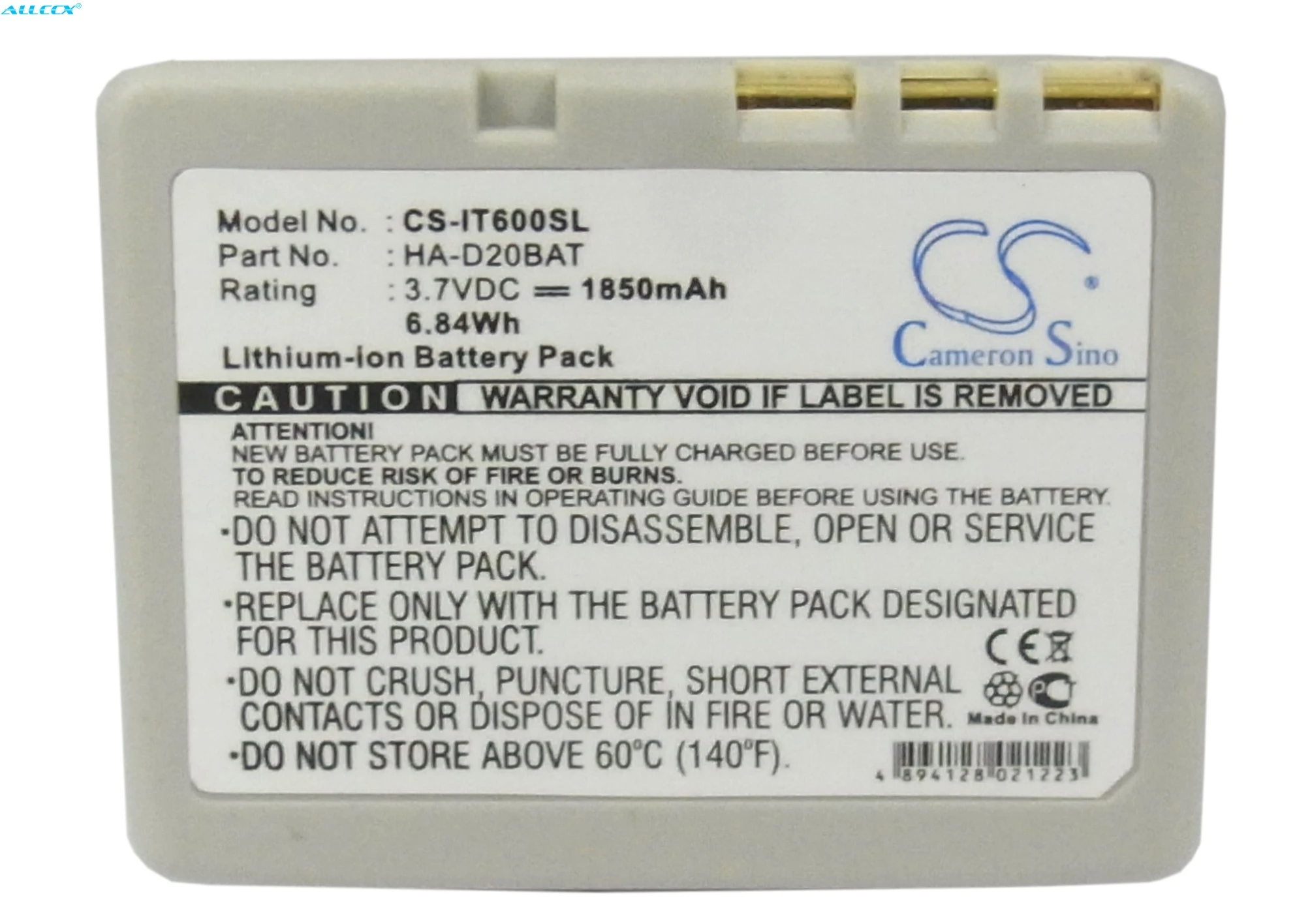 Кэмерон Sino 1850 мАч батарея CA60L1-G, CA60L4-G, HA-D20BAT для Casio HA-020LBAT, HA-D20BAT, HA-D21LBAT, IT-300, IT-600
