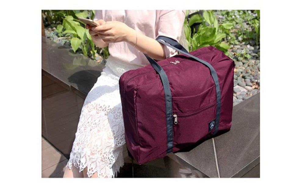 Ammshoesbag Большая вместительная модная Водонепроницаемая дорожная сумка для мужчин и женщин, дорожная сумка, Складные багажные сумки, сумка для хранения одежды