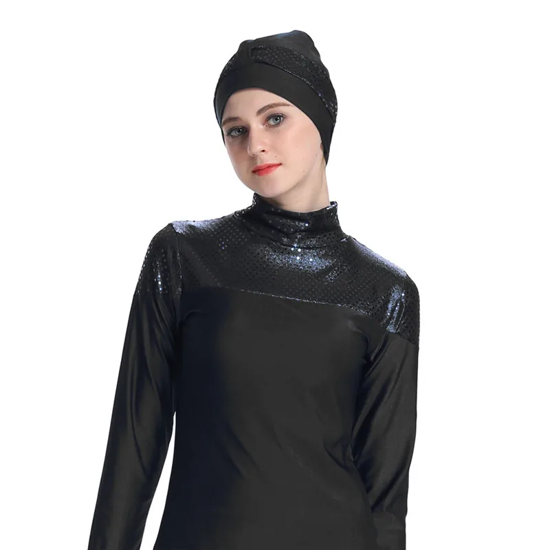 3 шт./компл. Для женщин мусульманский Burkinis Исламская Плавание пляжная ванный комплект Муслима исламский Плавание костюм Плавание одежда для серфинга спортивная одежда S-4XL