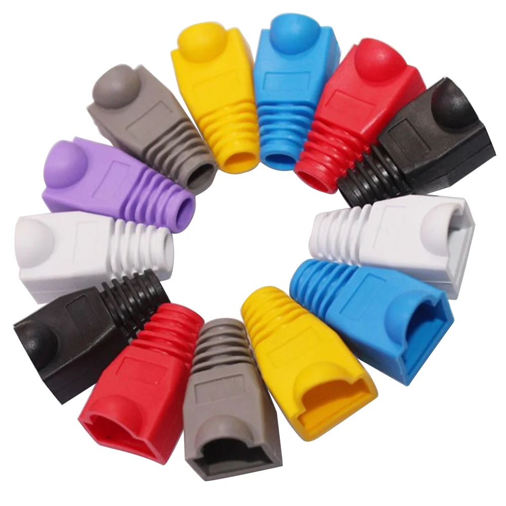VONETS 100 шт. CAT5E CAT6 RJ45 RJ 45 8P8C 8 P 8C C Ethernet сетевой кабель линейный провод разъем Натяжная