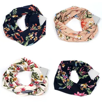 

Sleeper #P501 fashion Women Print Winter Convertible Infinity Scarf Pocket Loop Zipper Pocket Scarves шарф женский Free Shipping