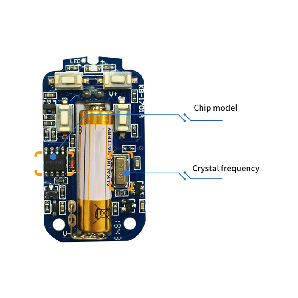 Duplicador de clonación de AK-KB-812, interruptor de Control remoto inalámbrico inteligente para puerta de garaje eléctrica, Universal, 433MHz, 315Mhz