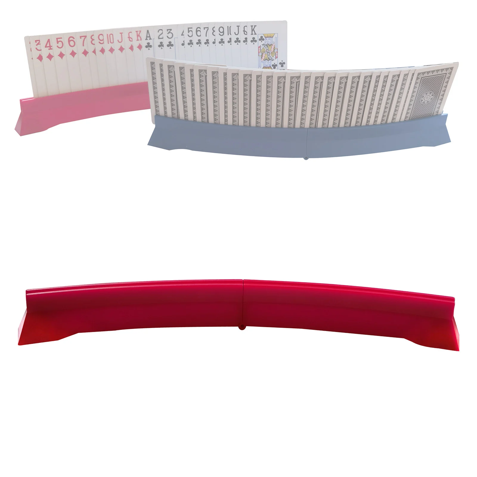 Card Holders Hands Free Plastic Card Rack Organizer Playing Bridge Trays for Adults Elderly Kids Game playing card holder