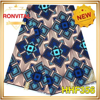 

RONVITAL TEXTILE WAX PRINT FABRIC 100% COTTON DIY MATERIAL ANKARA FABRIC 6 YARDS/PCS FREE SHIPPING LADY CLOTH