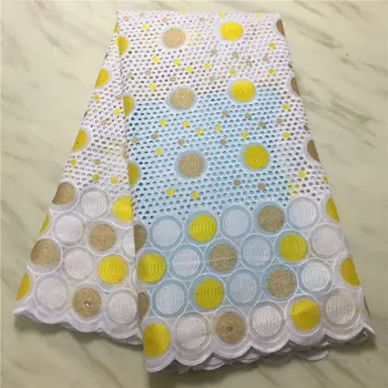 

Swiss voile lace fabrics 2020 latest embroidery Stones African cotton lace fabrics Swiss voile lace popular Dubai fabric 5yards