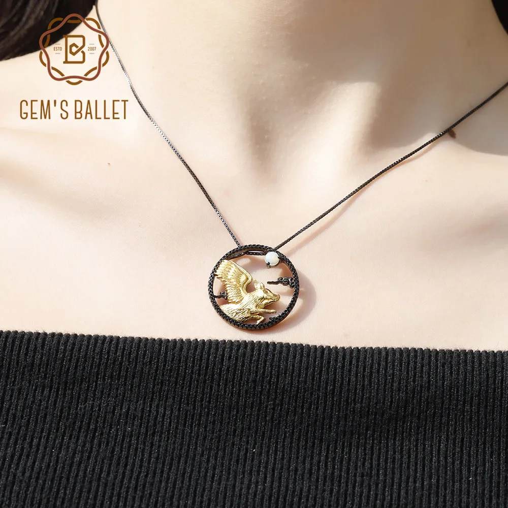 Женское колье с подвеской GEM'S BALLET ювелирное изделие из стерлингового серебра 925