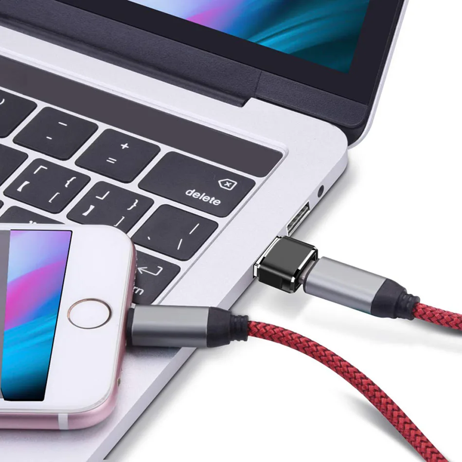 Usb type C OTG адаптер USB C штекер для Micro USB Женский Кабельные конвертеры для Macbook samsung S10 S9 huawei USB для type-c OTG кабель