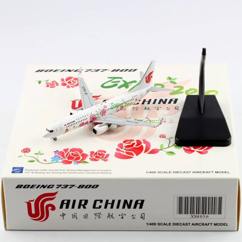 Modelo com Base de Aeronaves de Liga para Collectible Escala China International Airways B737-800 Companhias Aéreas Lembrança Mostrar Presente Brinquedo 1:400 1 escala 400 com aeronave de base para