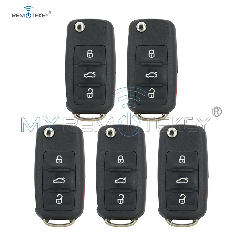 Пульт дистанционного управления Remtekey 5 шт. 5K0837202AE 315 МГц для VW Bettle CC EOS Golf Jetta Passat Tiguan