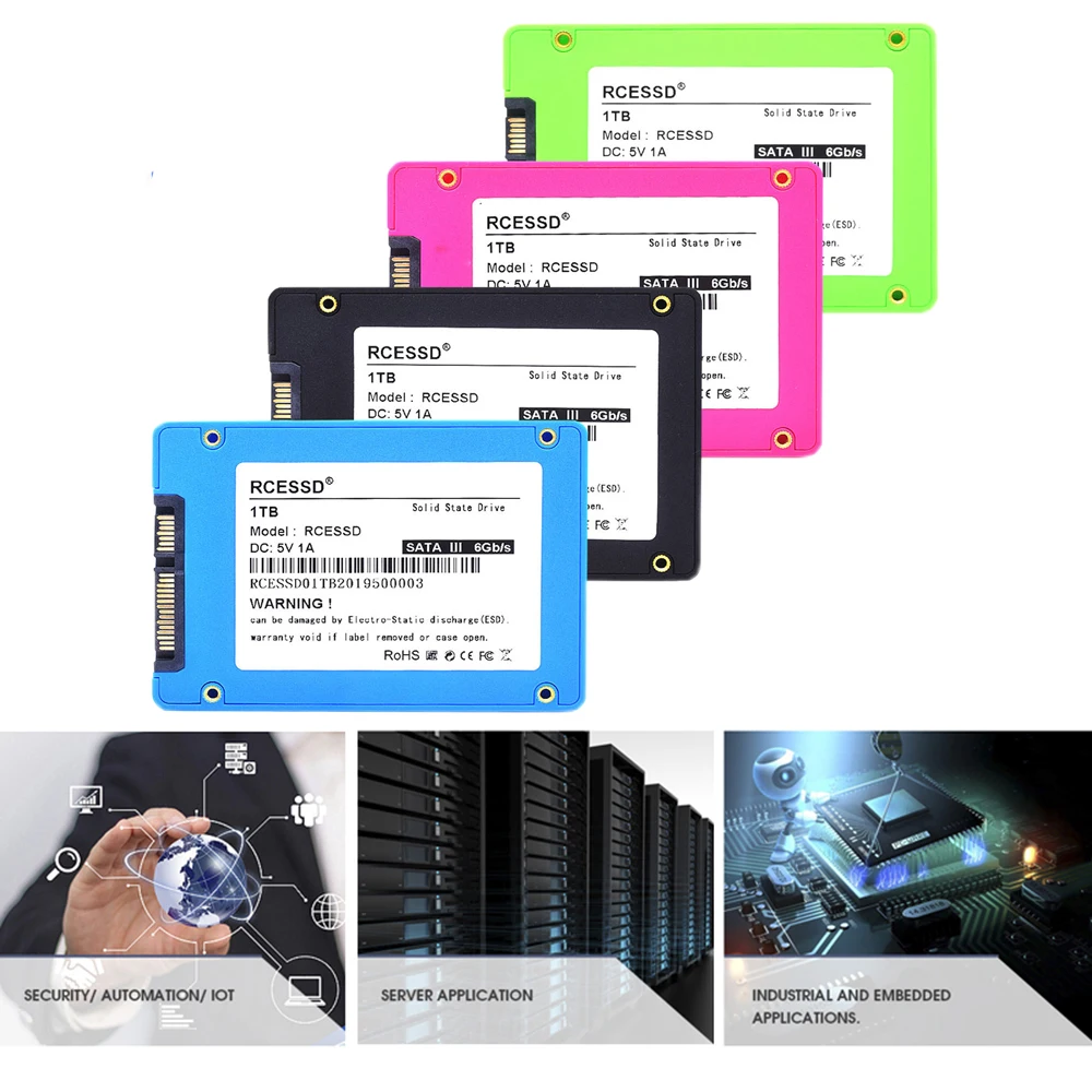RCESSD hdd Plastic2.5 SATAII SATAIII 120 ГБ ssd 240 ГБ 480 512 1 ТБ 2 ТБ Внутренний твердотельный жесткий диск для портативного компьютера ПК