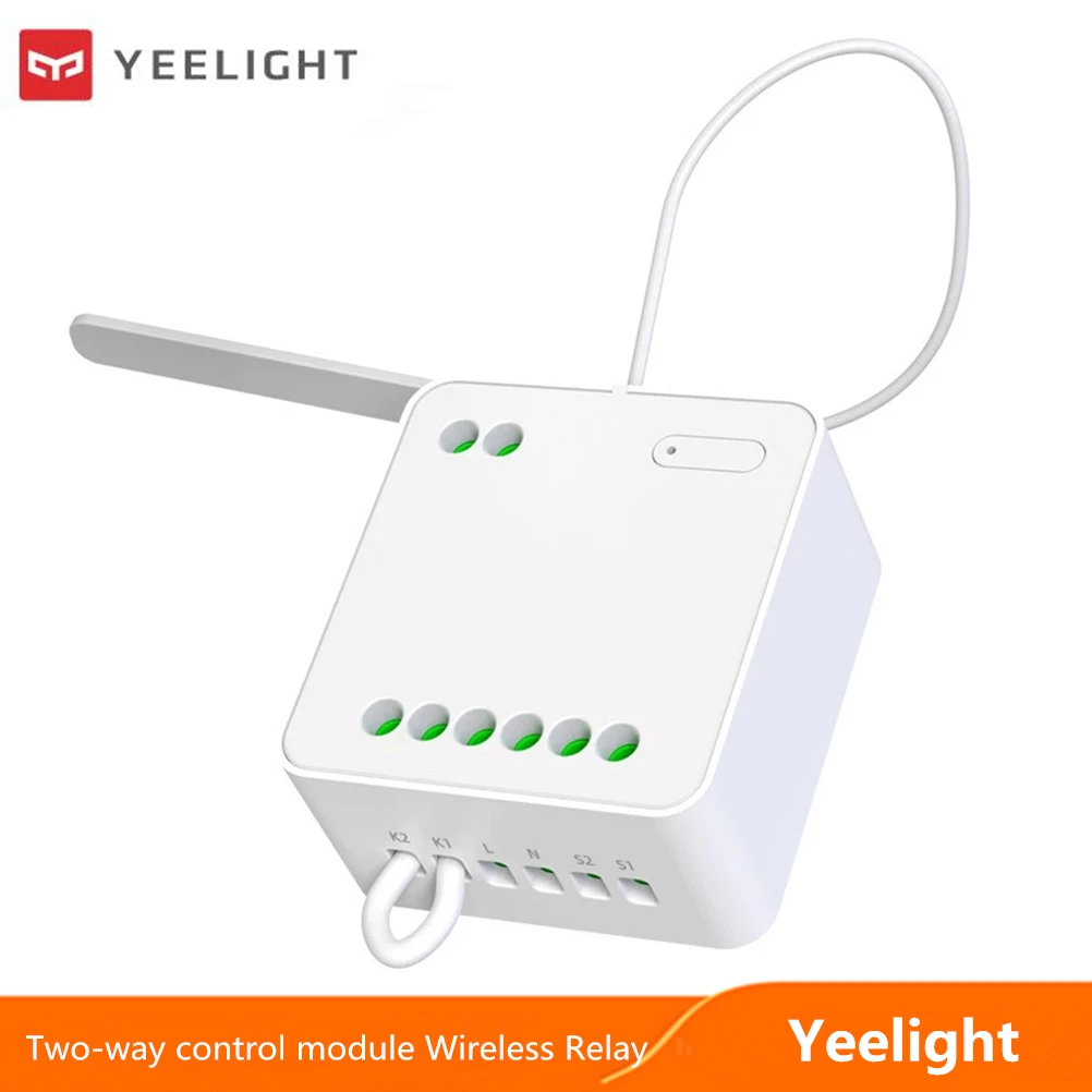 ( Global Version ) Yeelight Smart Dual Control Module Wireless Relay Controller 2 channels smart switch For xiaomi Mijia mihome