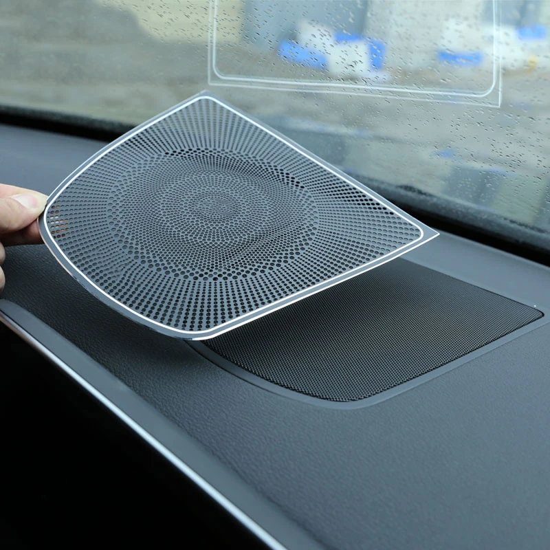 

1pc Aluminum Dashboard Speaker CoverTrim Car Sticker For BMW X5 F15 X6 F16 Car Accessories 2014-UP