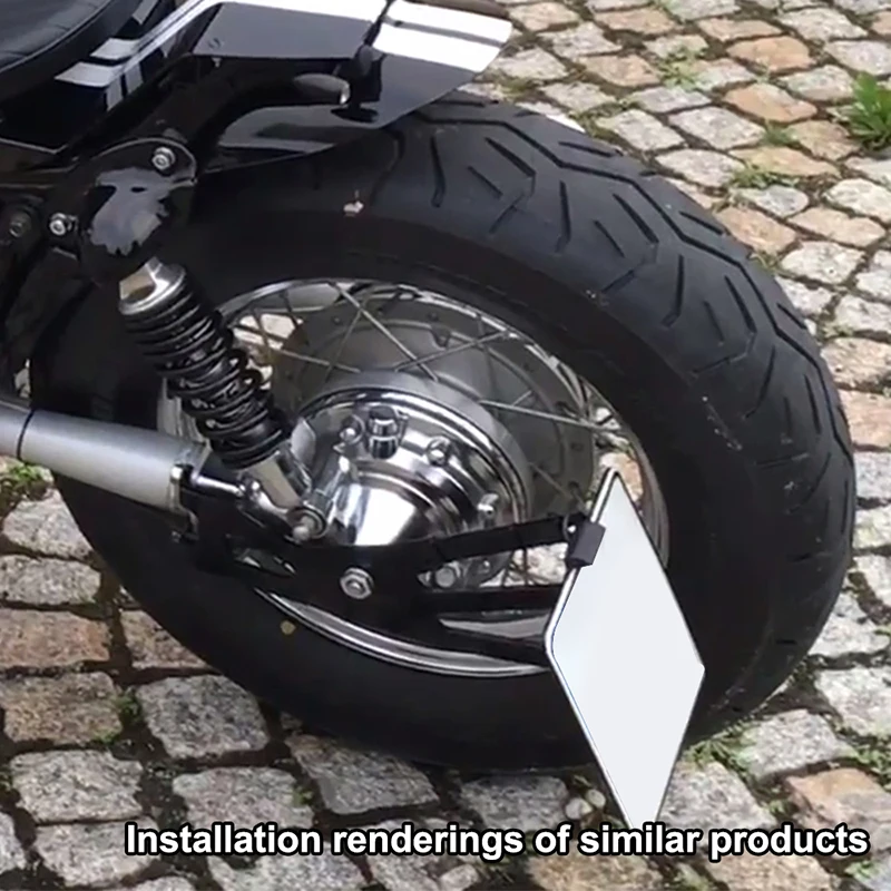 Side Fender Eliminator Side Mount License Plate Holder Fit for YAMAHA XV 535 Virago XV 1100 Virago