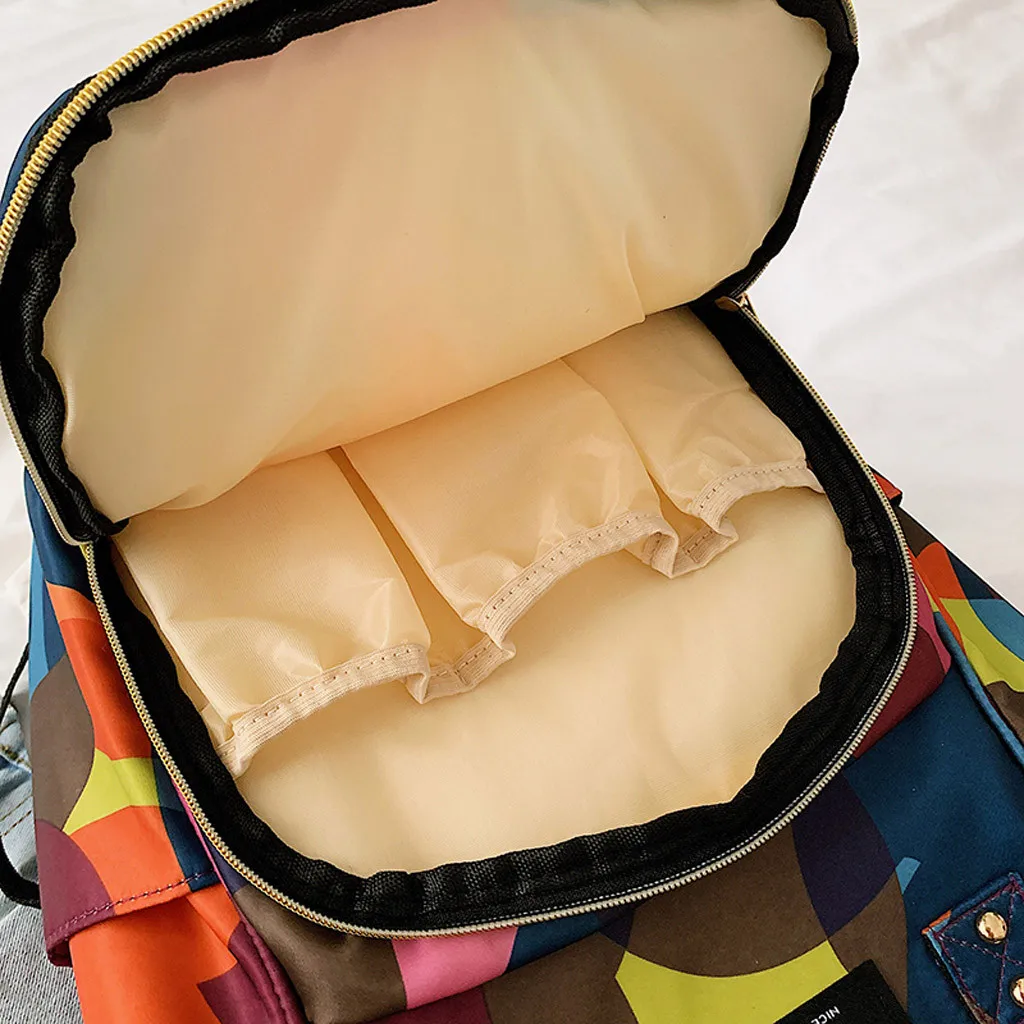 MAIOUMY, Мумия, бутылочка для подгузников, большая емкость, детская сумка, рюкзак для путешествий, сумка для кормления, модный, квадратный нейлоновый рюкзак, 8 июля