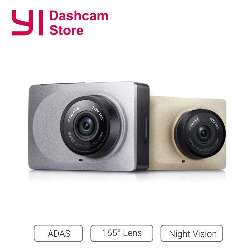  YI Smart Dash Camera Video Recorder WiFi Full HD Car DVR Cam Night Vision 1080P 2.7