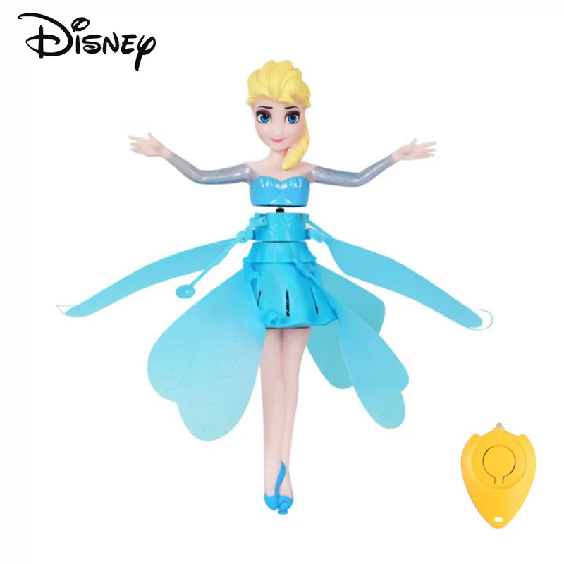 Disney princesa zangão rc helicóptero aeronaves voando brinquedos shinning iluminação led voar helicóptero indução aeronaves brinquedos para crianças