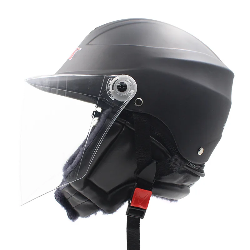 Die ex fabrik preis, Elektrische motorrad helm Elektrische fahrzeug helm  unisex halb helm mit kragen|Helme| - AliExpress