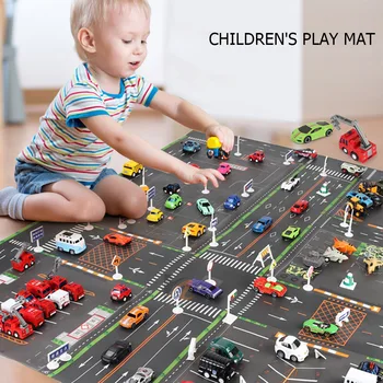 

Playing Mats Kids Toys City Parking Lot Traffic Road Map for Kids Boys Children Car Parking Map Toys Baby Climbing