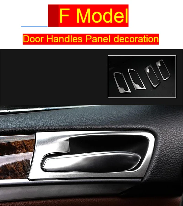 Автомобильный Стайлинг кнопки интерьера Панель рамка украшения крышки отделка наклейки для BMW x5 x6 e70 e71 Нержавеющая сталь Авто аксессуары - Название цвета: F Model Silver