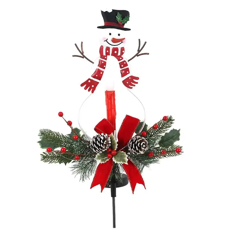 

LED Christmas Garden Colorful Gradient Solar Light Lawn Snowman Lamp Decoration
