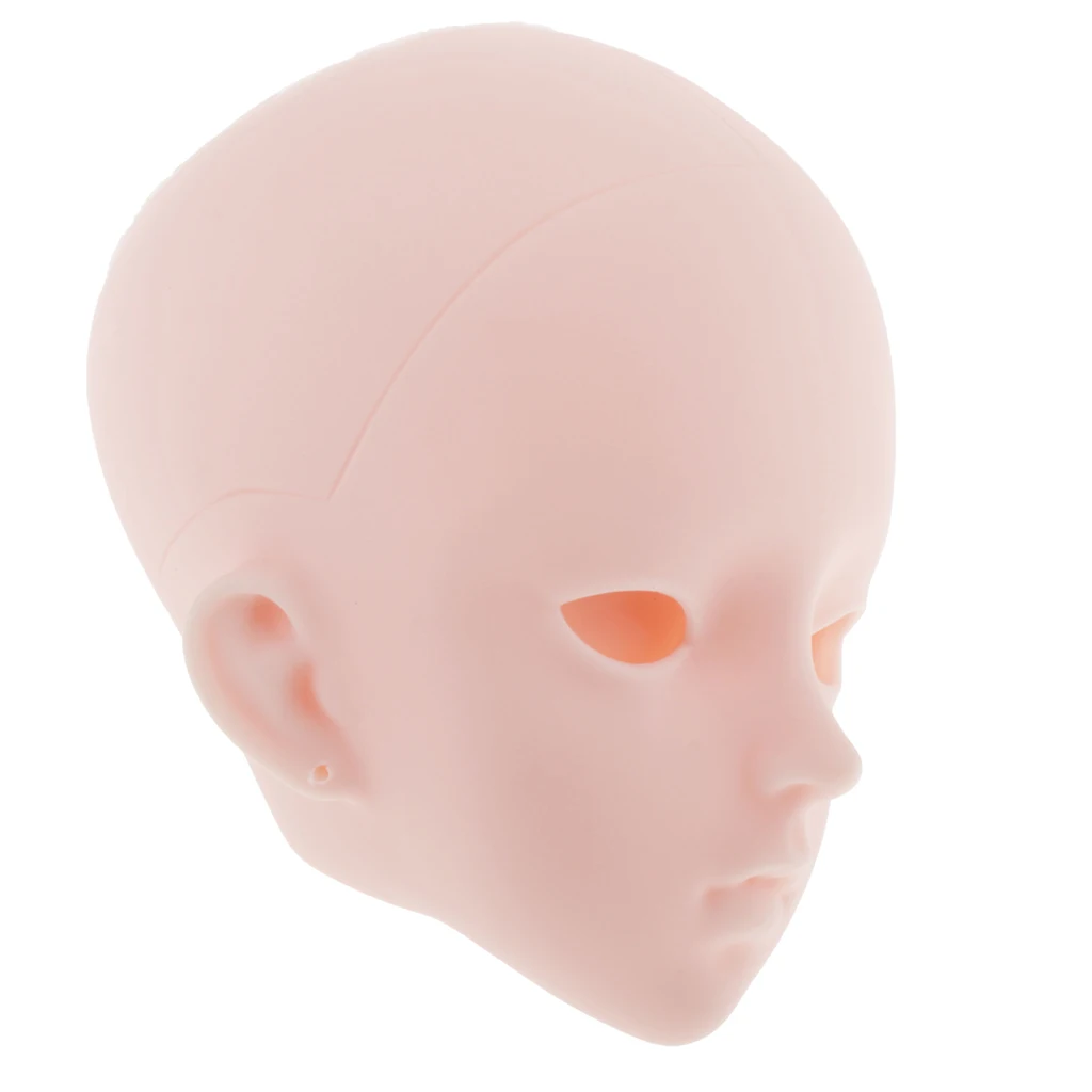 Mini Cosmetology Mannequin Heads,Doll Head Parts Repair,Practice Makeup, for 1/3 BJD Dollfie Female Doll Figure