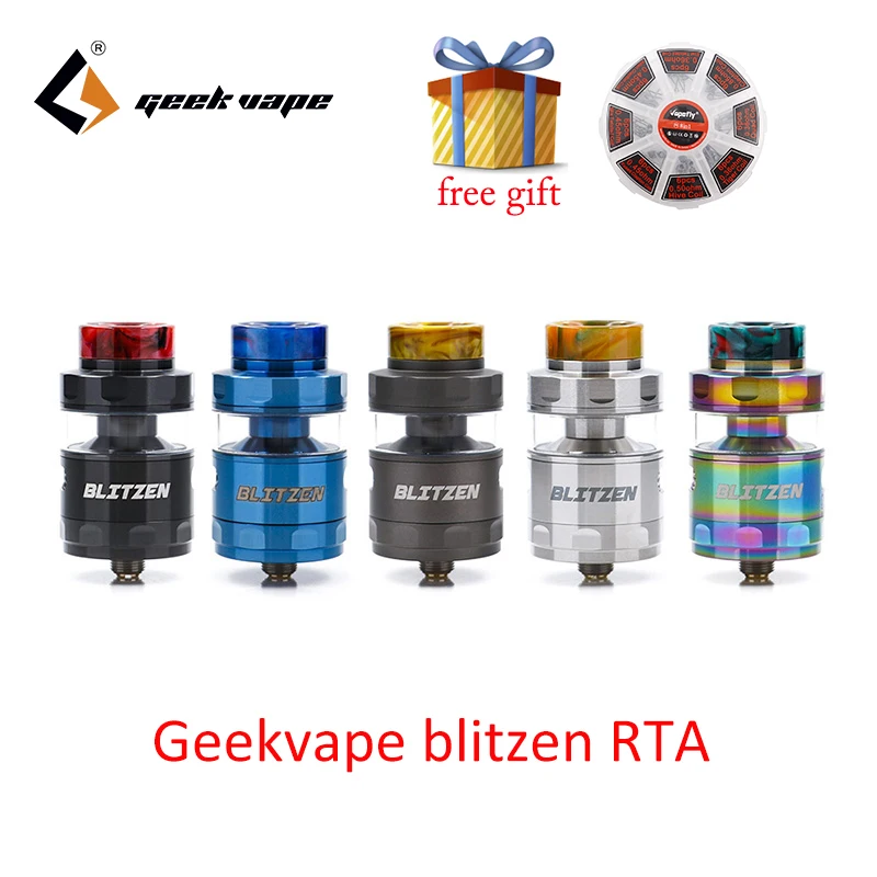 GeekVape Blitzen RTA 5 мл версия geekvape rta postless сборка колода плавный поток воздуха для мод gbox