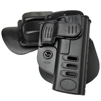 

Tactical Glock Rifle Accessies Shot Police Holster Belt Pouch Tactical GL 2 Paddle Pistol Holster Block 17 19 22 23 31 32 34 35