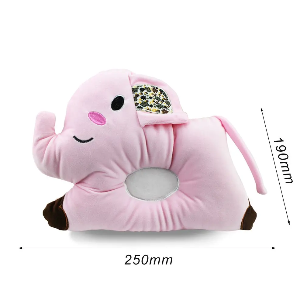 Newborn Baby Boy Baby Girl Memory Cotton Pillow Prevent Flat Head Pillow Anti-roll Healthy Positioner Support Bebe Elephant Gift