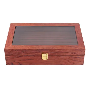 

Dustproof Wood 9 Layers Box Velvet Gift Box Jewelry Display Storage Holder