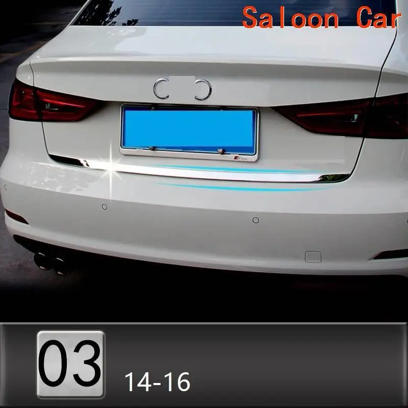 Number 8 Автомобильный автомобил декоративный Автомобильный кузов багажник передний бампер крышка бензобака внешняя аксессуары молдинги 14 15 16 для Audi A3 - Цвет: Number 8