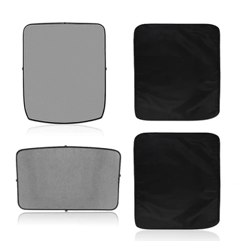 

2pcs/ Set Practical Car Sunroof Anti Heat Easy Install Shading Net Windshield Sunshade Front Back Mesh Durable For Tesla Model 3