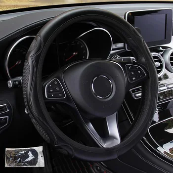 

1pcs Steering wheel cover Anti-slip 37-38CM Accessories Protective Replacement Car Auto