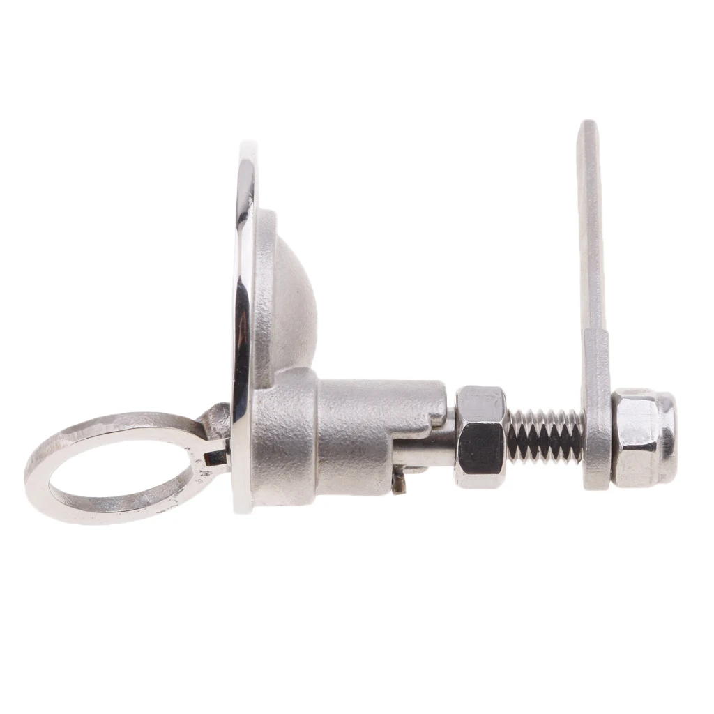 Stainless Steel 316 Non-Locking Boat Hatch Latch with Lift Ring Handle