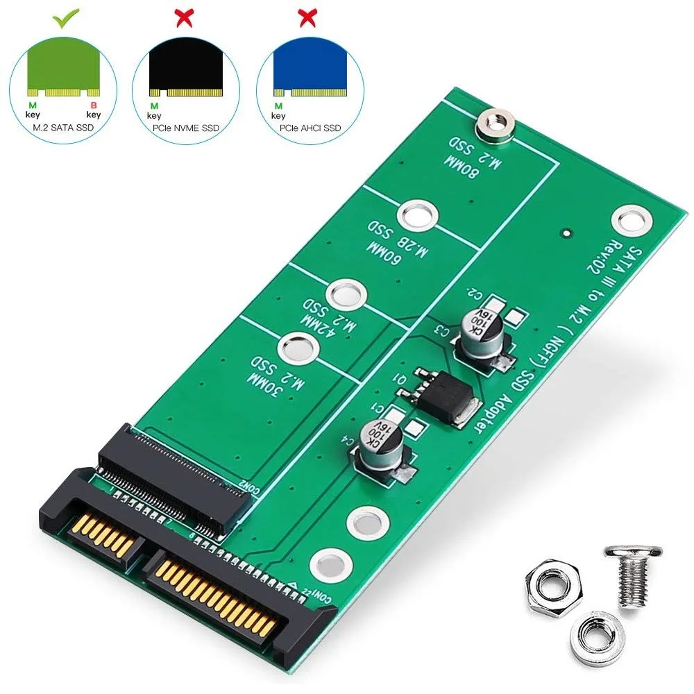 Onvian M2 SATA адаптер SATA III в M.2(NGFF) SSD конвертер на основе SATA B/B+ M ключ 6 Гбит/с высокоскоростной конвертер адаптер - Цвет: M2 SATA Adapter