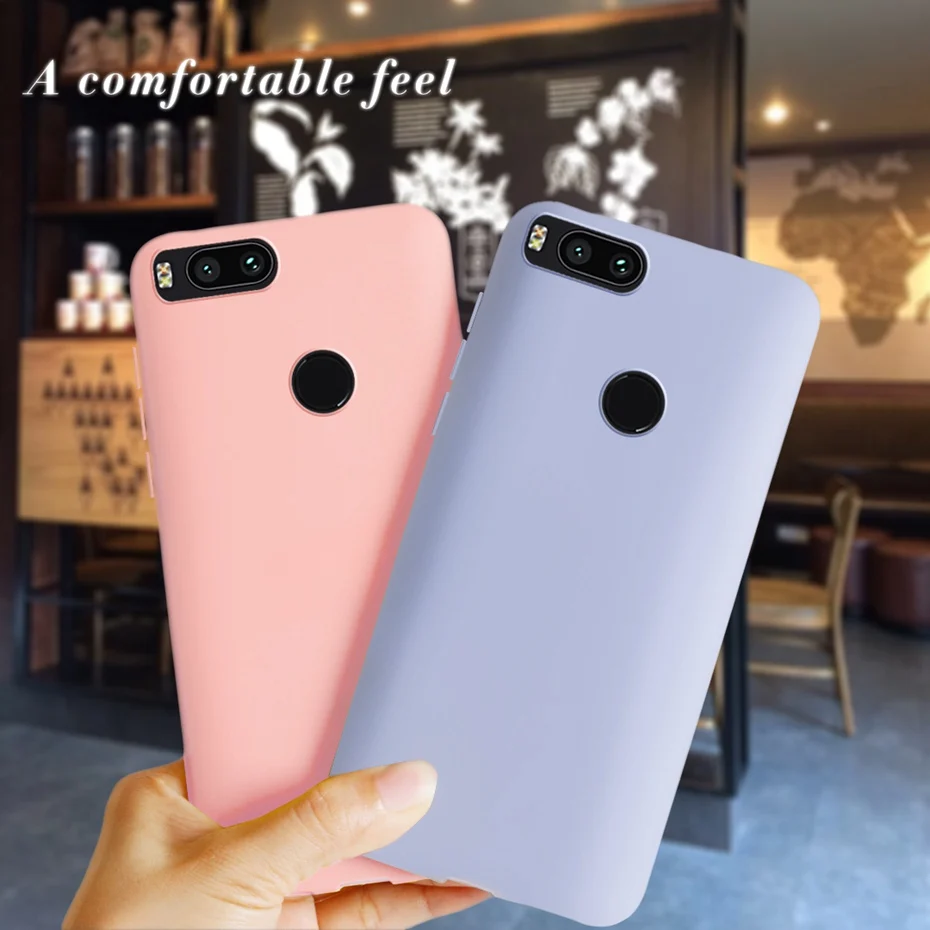 for Funda Xiaomi Mi A1 Case on Xiaomi Mi A1 Cover Silicone Bumper