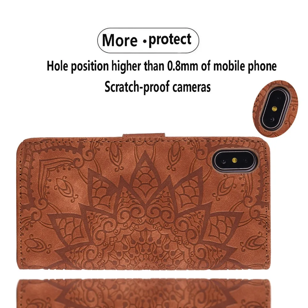 Кожаный бумажник чехол для телефона для iPhone 11 Pro Max X XR XS MAX 6 6S 7 8 Plus слот для карт флип Чехол чехол для iPhone 5 5S SE подставка