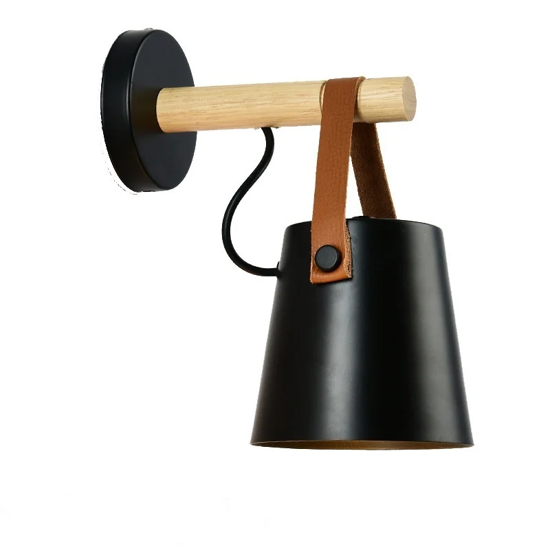

White Black Living Room Night Light Illumination Wall Lamp Light Durable Iron Bedroom Bathroom Bedside Lamp For Home Decor