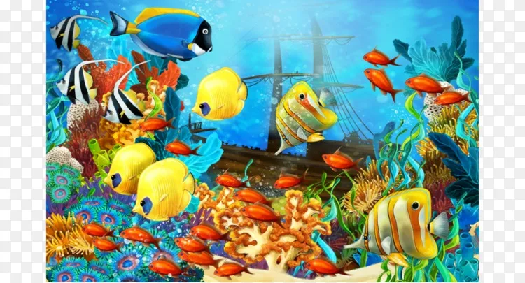 水下珊瑚礁鱼热带鱼png图片素材免费下载 图片编号 Png素材网