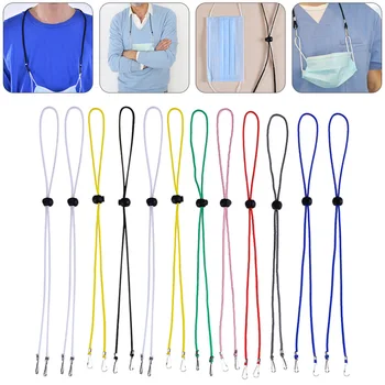 

20PCS Adjustable Length Face Mask Lanyard Convenient Mask Hat Safety Hanger