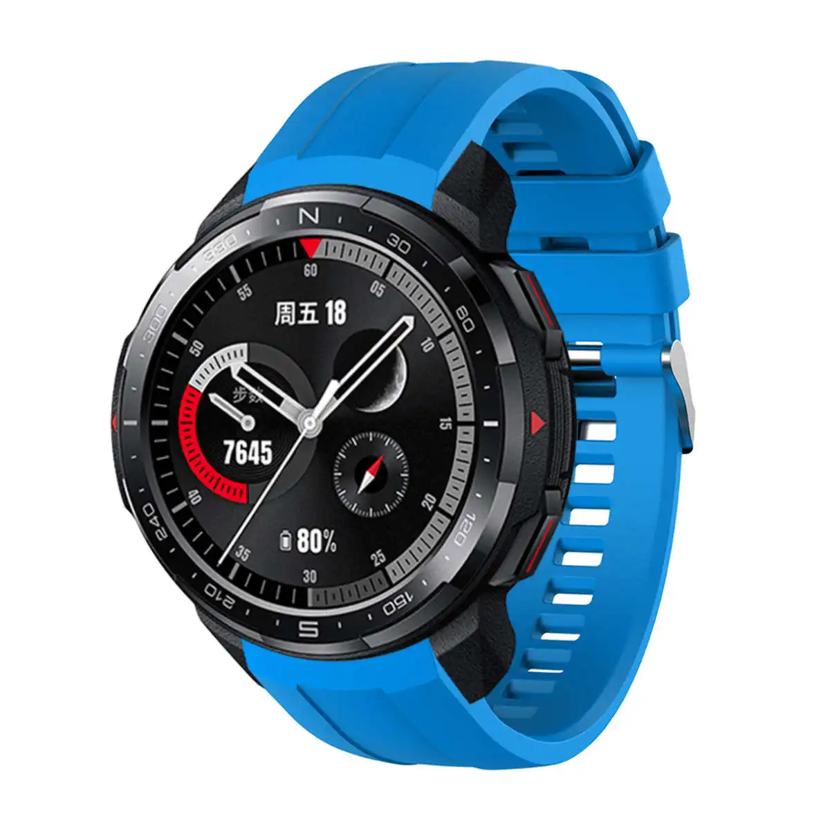 Silicone Replacement Watch Strap - Enhanced Smartwatch Band, 22mm Wristband Bracelet