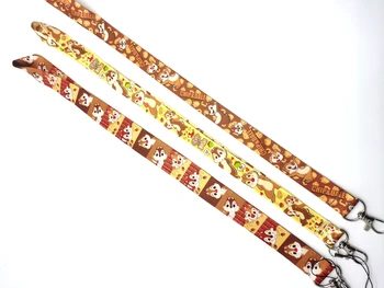 

New cartoon chipmunk Neck Strap Lanyards Badge Holder Rope Pendant Key Chain Accessorie
