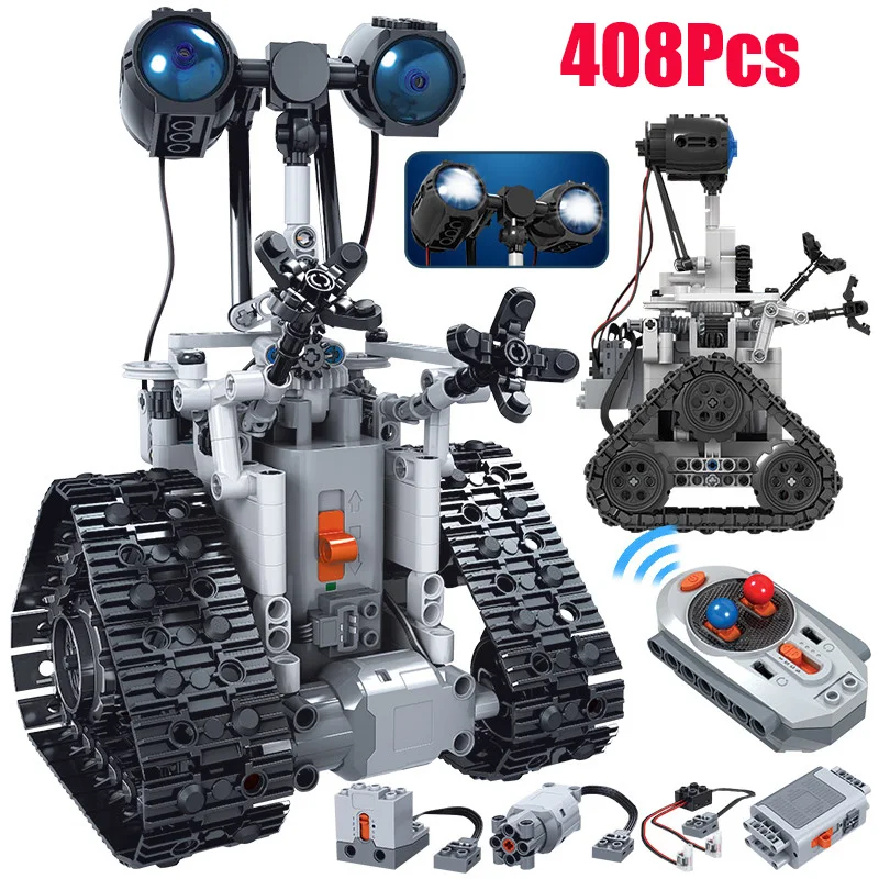 

408PCS City Creative RC Robot Electric Building Blocks Lepining Technic Remote Control Intelligent Robot Bricks Toys for Boys