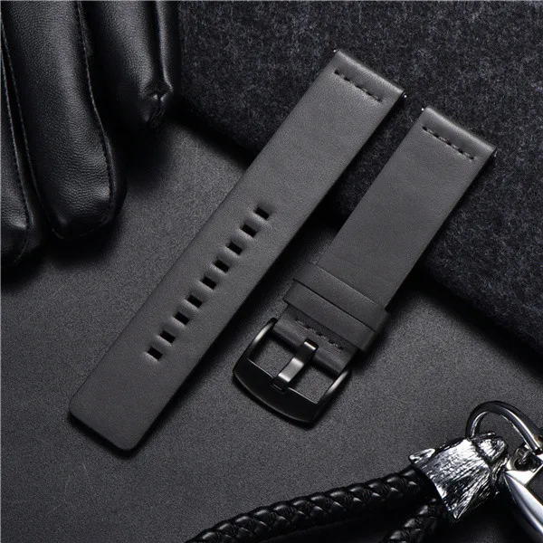 Premium Genuine Leather Quick Release Watch Strap - Sport Smart Watch Band 18mm/20mm/22mm