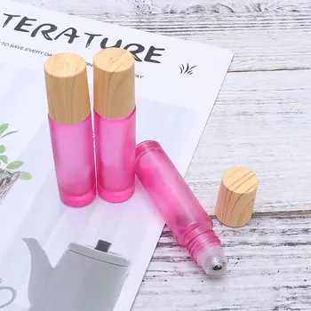

Thick Glass Roll Matte Glass Empty Perfume Bottle Roller Ball Bottle Durable For Travel Gradient Color