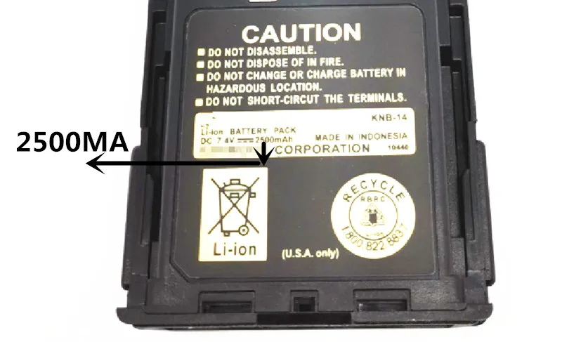 Walki e talkie аксессуары TK3107 TK2107 TK378 TK278 переговорные 220V литиевая батарея KNB-14 2500MA