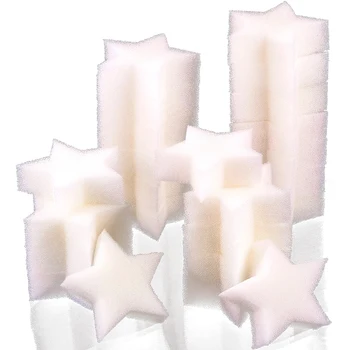 

24 Pieces Oil Absorbing Scum Sponge for Hot Tub, Swimming Pool and Spa (Star)