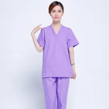 

Cotton Hand-washing Clothes Wash Clothes Brush Hand To The Oral Pharmacy Doctor Working Suit Summer Suit V Collar Handsome