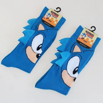 

Europe and the United States personality handmade Qi angle stockings sports cartoon sonic men socks